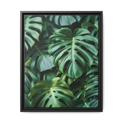 Floating Monstera Delicacy - Overhead Elegance on Museum Paper