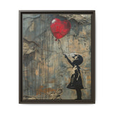 Banksy-Inspired Urban Child with Red Balloon Art Print