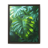 Floating Monstera Delight - Serene Nature Art Print