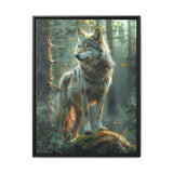 Enchanted Forest Guardian Wolf - Mystical Moonlit Art Print