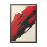 Abstract Red & Black Chaos - High-Energy Fine Art Print, 8K Detail