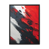 Abstract Red and Black Chaos - Museum-Quality Art Print, 8K