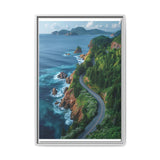 Coastal Serenity: Aerial BC Highway Art Print on Museum Grade Paper