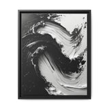 Abstract Swirls in Monochrome - High-Def Artistic Brushwork Print