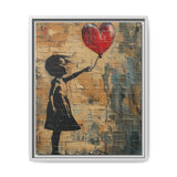 Urban Heartbeat - Banksy-Inspired Vivid Street Art Print