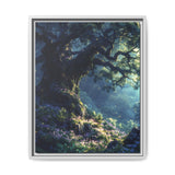 Enchanted Forest Bioluminescence - Premium Illustrated Art Print