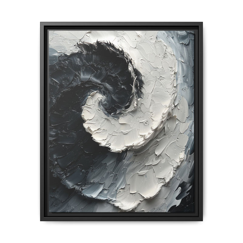 Yin Yang Essence - Modern Abstract Art Impasto Print