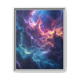 Vibrant Nebula Odyssey - Neon Cosmic Art Print, 4K Detail