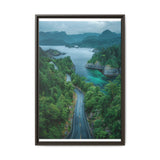Coastal Escape: Aerial View of BC's Majestic Highway - Wall Art