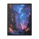 Enchanted Cosmic Forest - Neon Space Art Print, 4K Detail