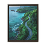 Coastal BC Highway Aerial View - Lush & Serene Art Print