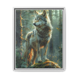 Enchanted Forest Guardian Wolf - Mystical Moonlit Art Print