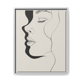 Monochrome Japandi-Inspired One-Line Art Print - Museum Grade