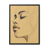 Japandi-Inspired Minimalist One-Line Portrait Art Print