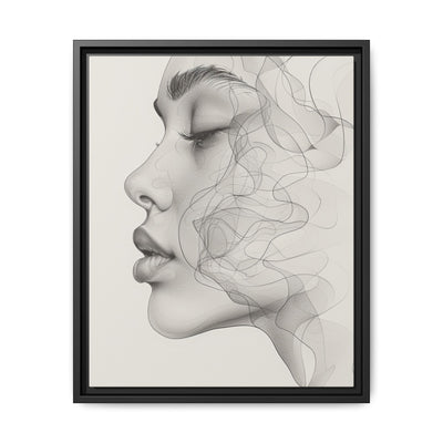 Japandi Minimalist One-Line Art Portrait - Fine Art Print