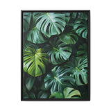 Floating Monstera Delight - Serene Nature Art Print