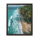 Golden Hour Serenity - Tropical Beach Aerial View Fine Art Print