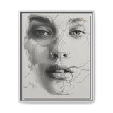 Japandi-Inspired Minimalist Line Art Portrait - Fine Art Print