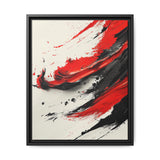 Red & Black Chaos Abstract - High-Detail Modern Art Print, 8K