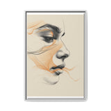 Minimalist One-Line Portrait - Japandi Ink Art on Fine Paper