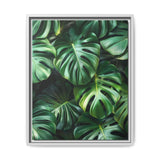 Floating Monstera Dreams - Serene Overhead Leaf Art Print