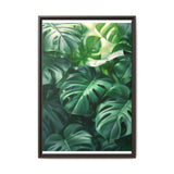 Floating Monstera Leaves - Ethereal Nature Art Print