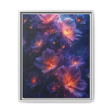 Galactic Nature Fusion - Trippy Neon 4K Cosmic Art Print