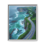 Coastal Serenity: Bird's-Eye View of BC Highway - Fine Art Print