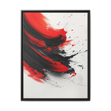 Abstract Energy - Vivid Red and Black Fine Art Print, 8K Detail
