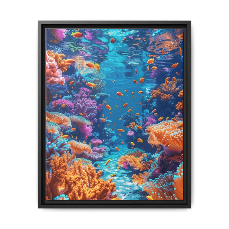 Enchanted Coral Reef: Vivid Underwater Seascape Art Print