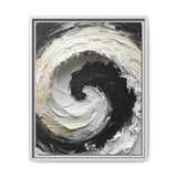 Yin Yang Impasto Swirls - Fine Art Monochrome Print