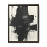 Abstract Monochrome Brushstroke Art - Dynamic Canvas Print
