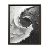 Yin-Yang Abstract Impasto Swirl - High-Contrast Fine Art Print