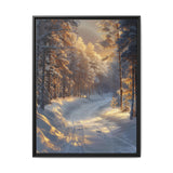 Enchanted Winter Forest: Serene Snowfall Art Print