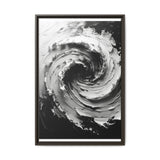 Abstract Swirls in Monochrome - Premium Brush Stroke Canvas Art