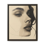 Japandi Minimalist Ink Portrait - Fine Art on Museum Grade Paper