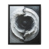 Monochrome Yin-Yang Swirl - Abstract High-Contrast Fine Art Print