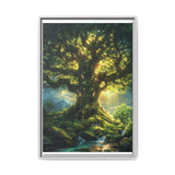 Enchanted Forest Fantasy - Luminescent Moss Canvas Art Print
