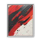 Abstract Red and Black Chaos - High-Detail Ink-Acrylic Art Print