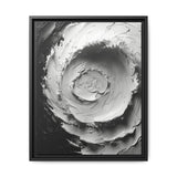 Yin-Yang Impasto Swirl - Elegant Monochrome Art Print