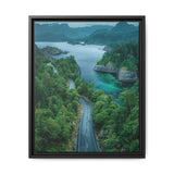 Coastal Escape: Aerial View of BC's Majestic Highway - Wall Art