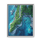 Coastal Serenity: Aerial View of BC's Majestic Highway - Wall Art