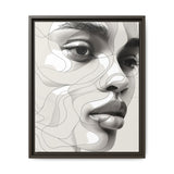 Japandi-Inspired One-Line Art Print - Monochrome Ink Elegance