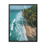 Golden Hour Serenity - Tropical Beach Aerial View Fine Art Print