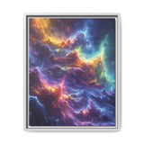 Galactic Garden: Luminous Nebula & Alien Flora Art Print