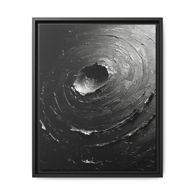 Abstract Swirls - High-Contrast Black & White Brush Art Print
