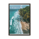 Golden Hour Serenity - Tropical Beach Aerial View Fine Art Print