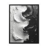 Yin Yang Swirl Abstract Art - High-Contrast Monochrome Print