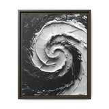 Monochromatic Elegance: Abstract Brushwork Art Print