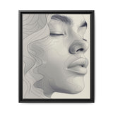 Minimalist One-Line Ink Portrait - Japandi-Inspired Fine Art Print